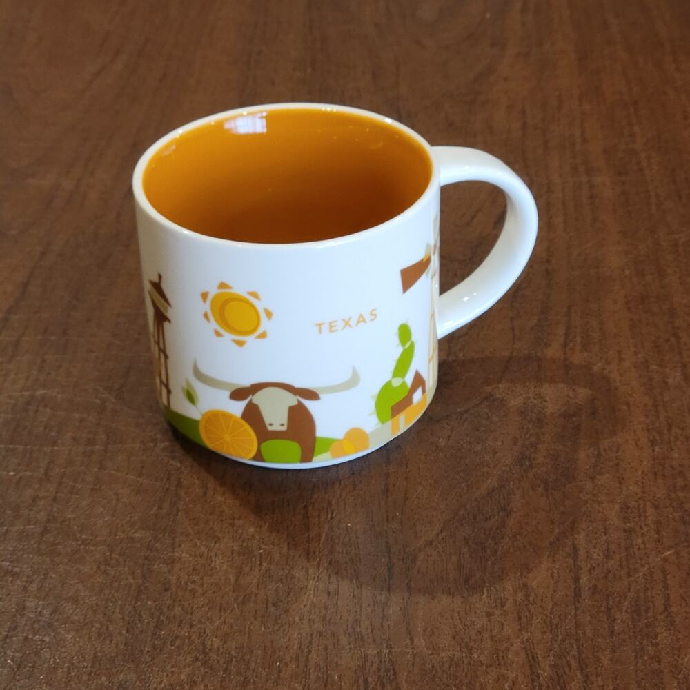 Starbucks Texas Collectible Coffee Mug You Are Here Collection 14 Oz